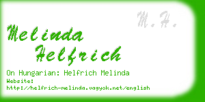 melinda helfrich business card